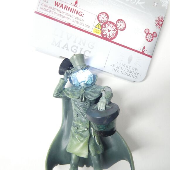 The Hatbox Ghost Haunted Mansion Light Up Ornament AS IS Disney Sketchbook - Picture 12 of 12